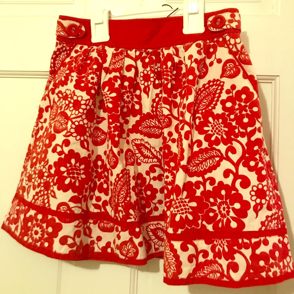 English designer Jigsaw Junior floral skirt NWT